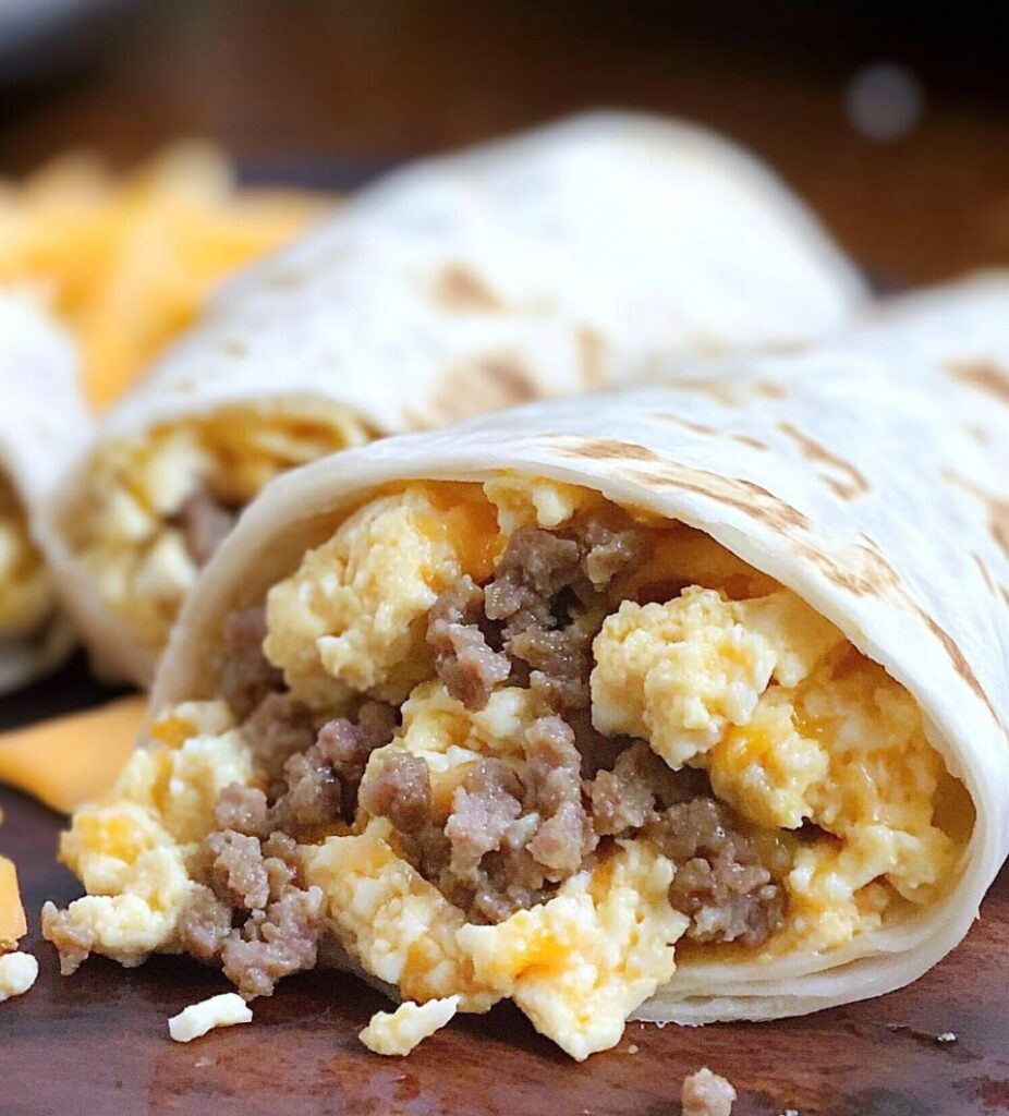 Freezer Breakfast Burritos