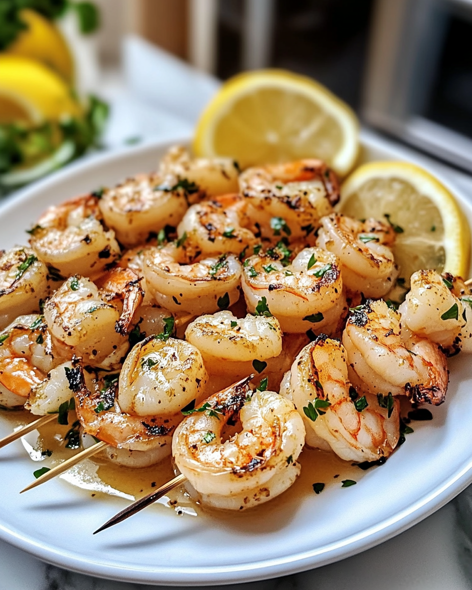 Garlic Butter Shrimp Skewers