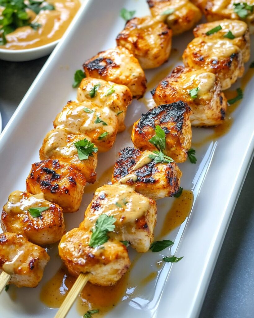 Bang Bang Chicken Skewers