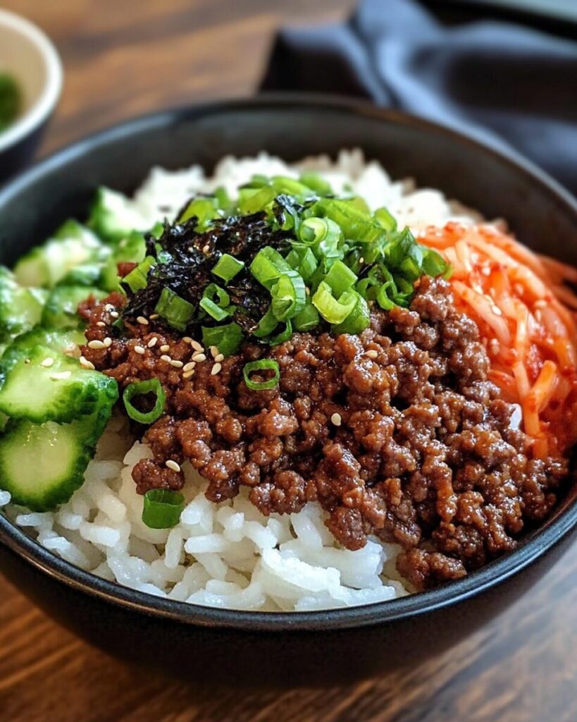 Korean Ground Beef Bowl