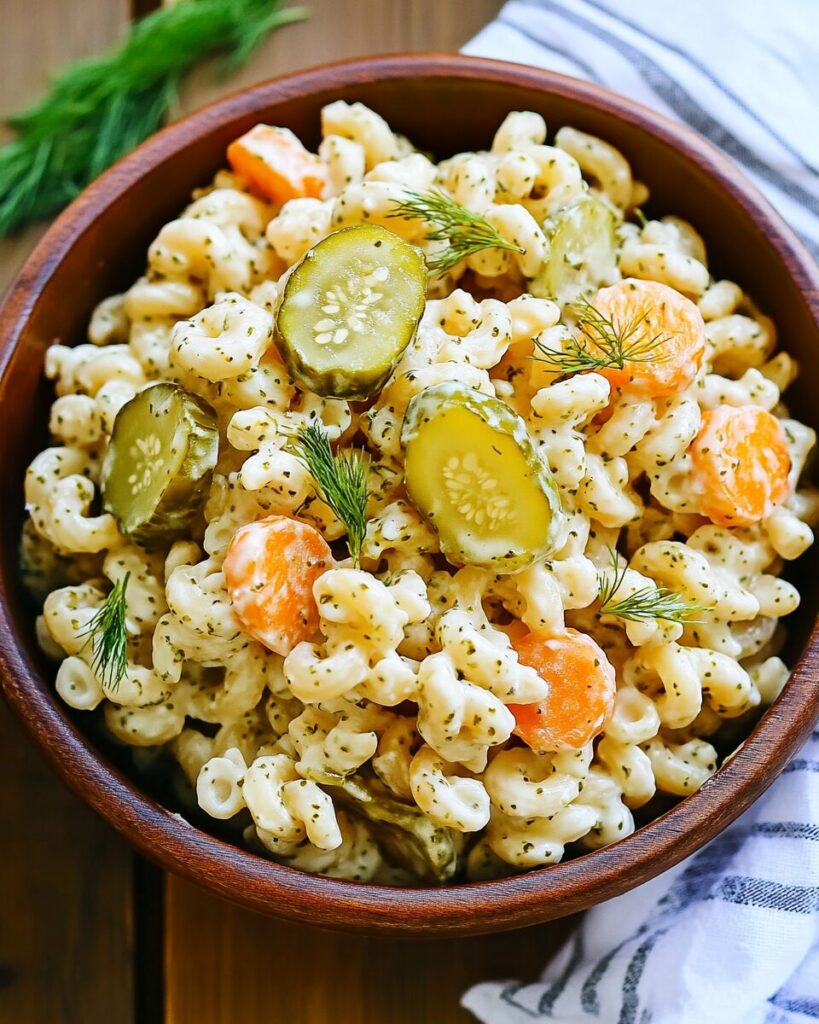 Dill Pickle Pasta Salad