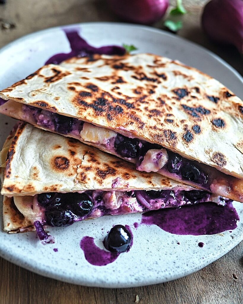 Blueberry Breakfast Quesadilla