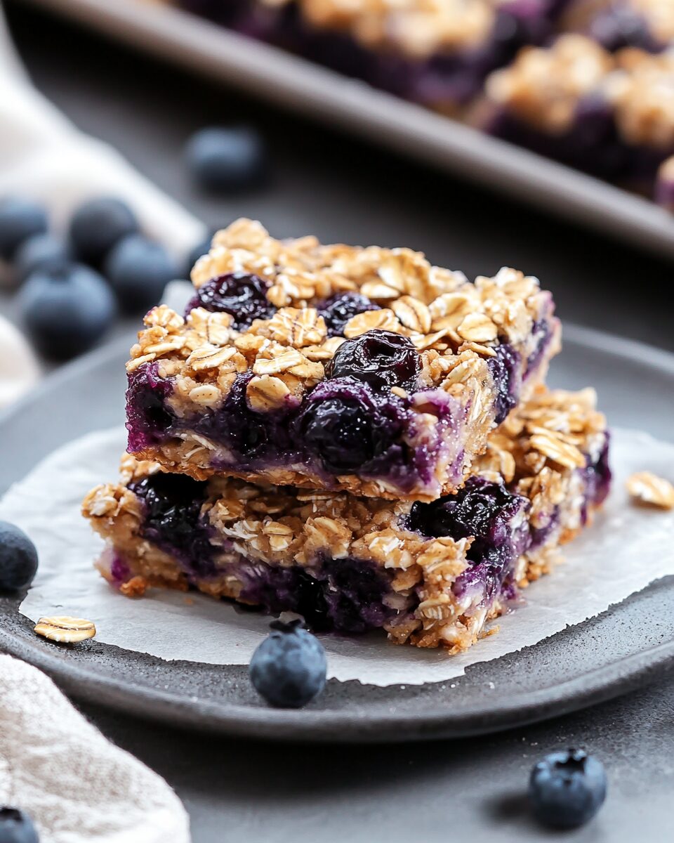 Blueberry Oatmeal Breakfast Bars