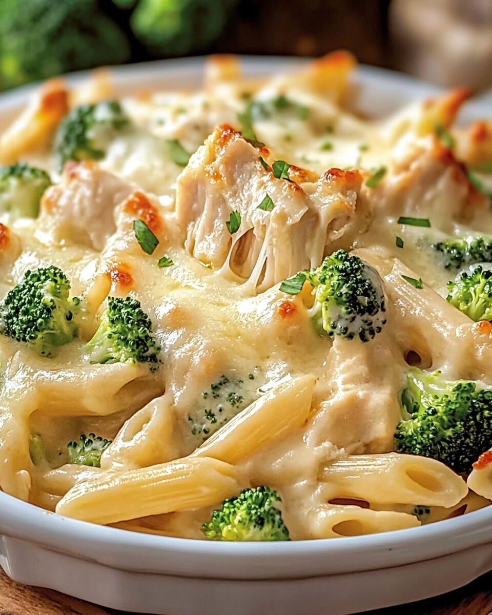 Chicken and Broccoli Alfredo Bake