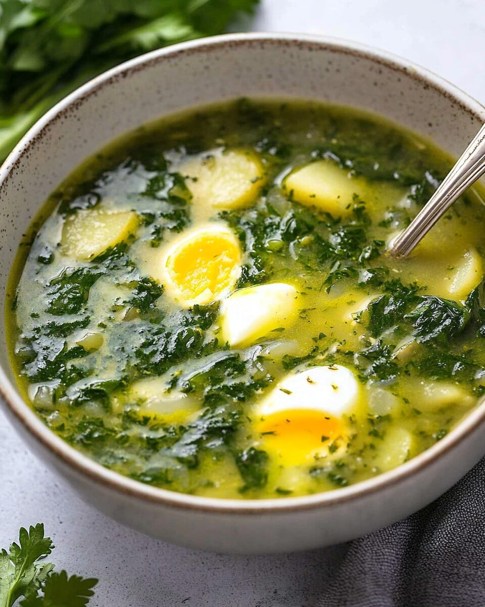 Green Borscht with Spinach and Potatoes