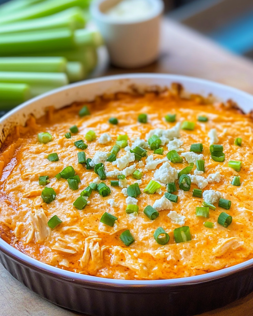 Healthy Buffalo Chicken Dip