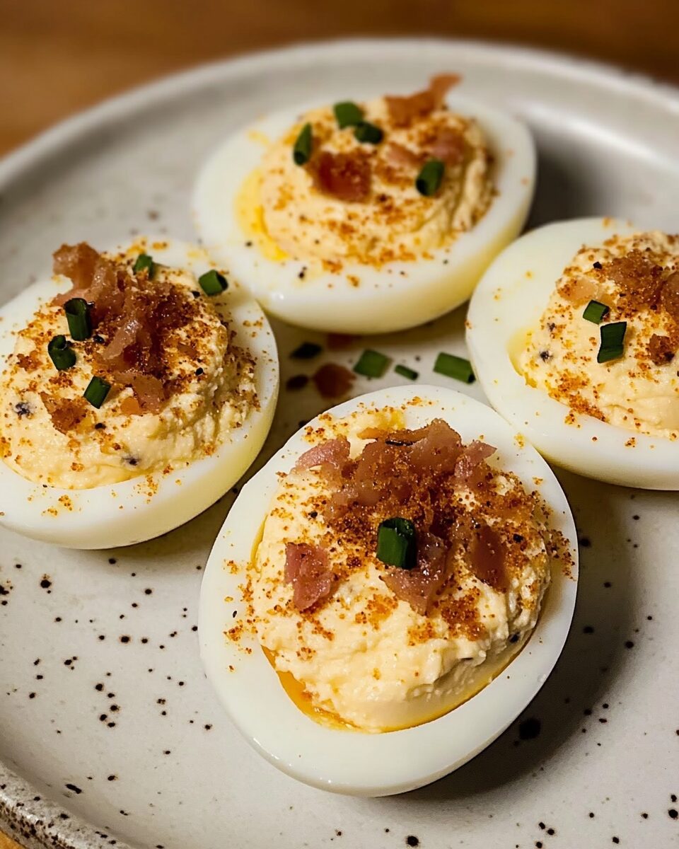 Carbonara Deviled Eggs