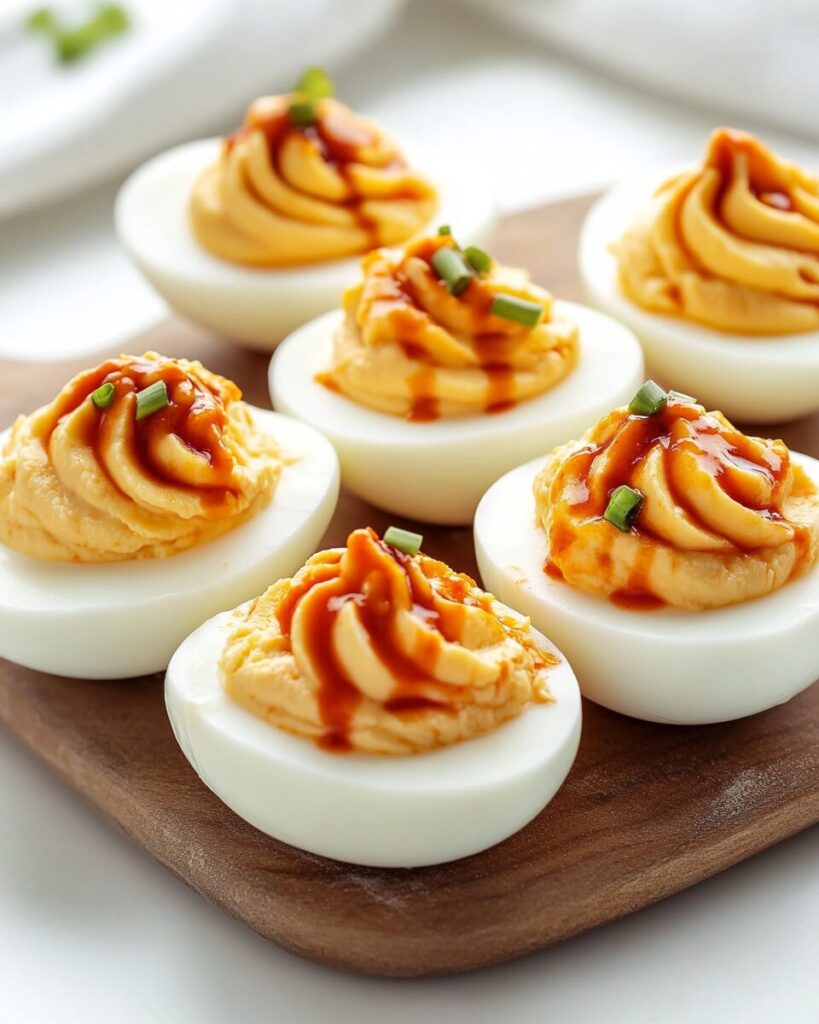 Sriracha Deviled Eggs