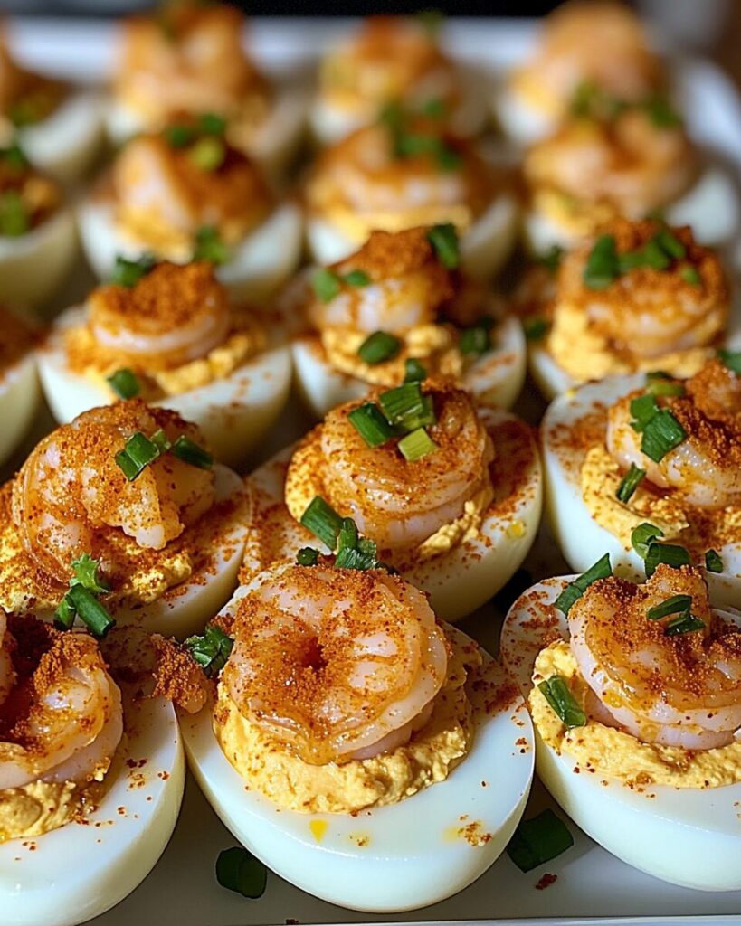 Cajun Shrimp Deviled Eggs