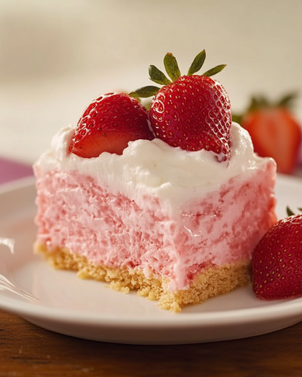 Strawberry Cloud Cake