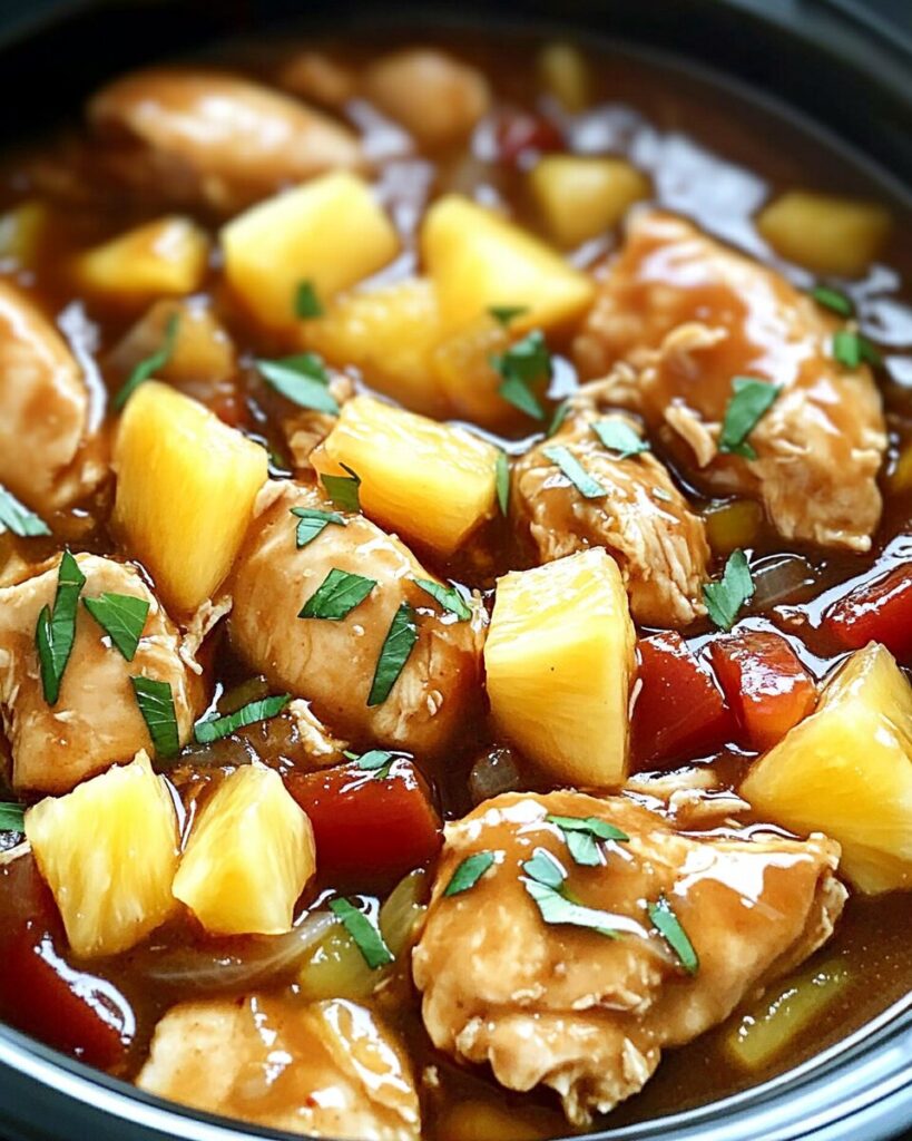 Sweet Hawaiian Crockpot Chicken