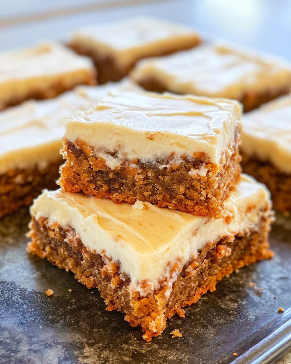 Decadent Carrot Cake Bars with Cream Cheese Frosting