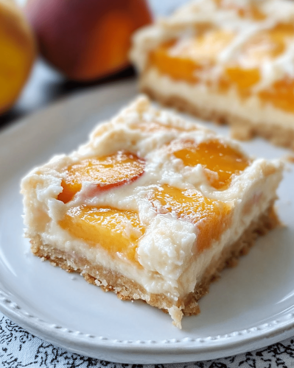 Peaches and Cream Bars