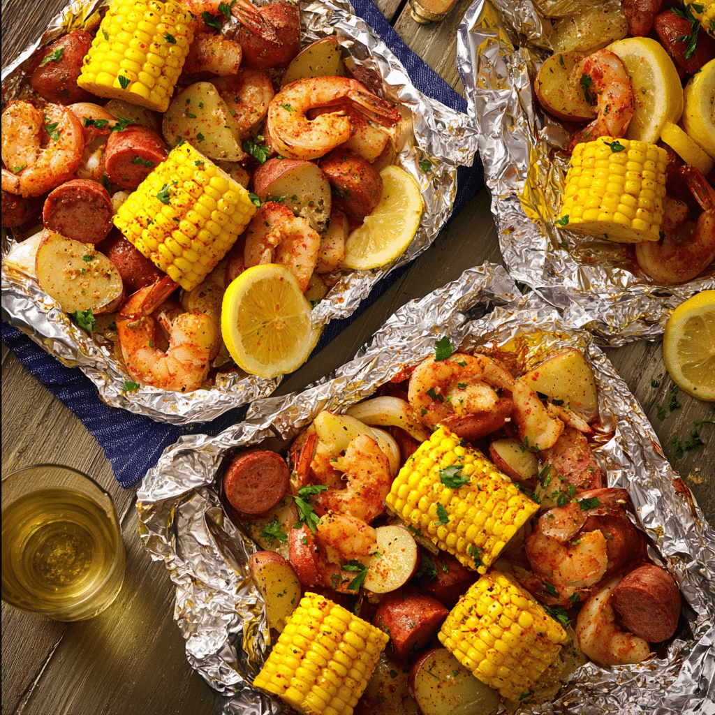 Shrimp Boil Foil Packs