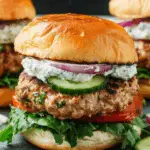 Greek Turkey Burgers