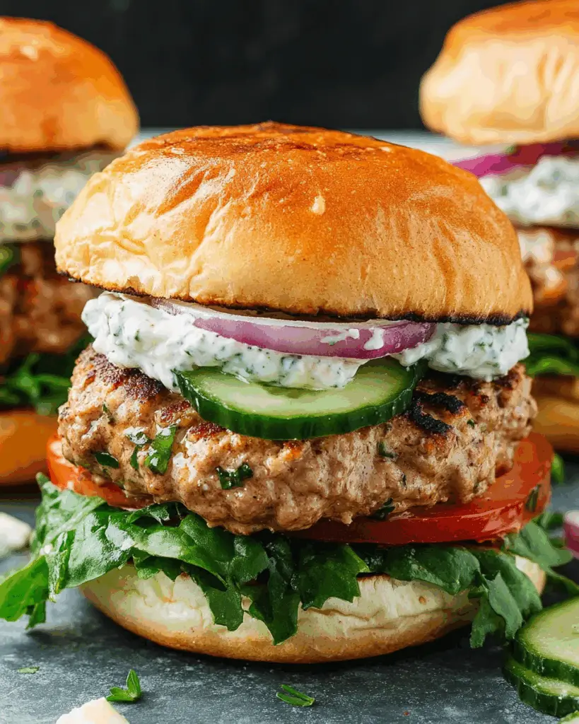 Greek Turkey Burgers