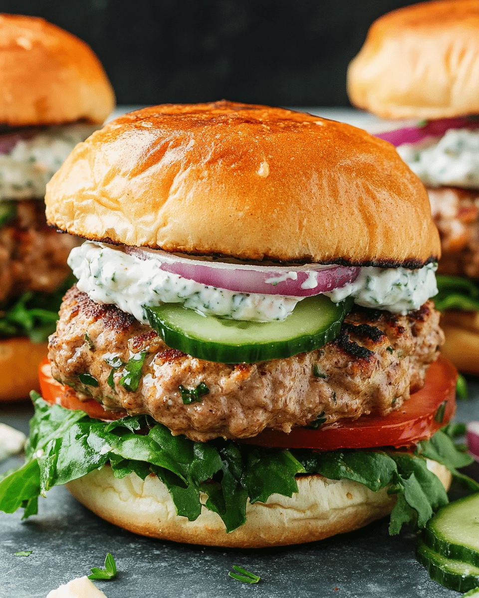 Greek Turkey Burgers