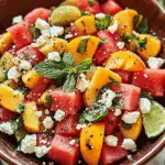 Watermelon Peach Salad Vibes