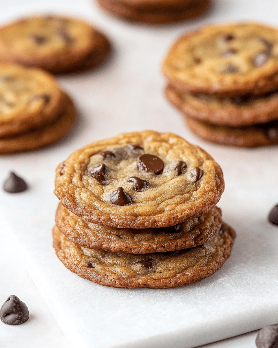 Crispy Chocolate Chip Cookies