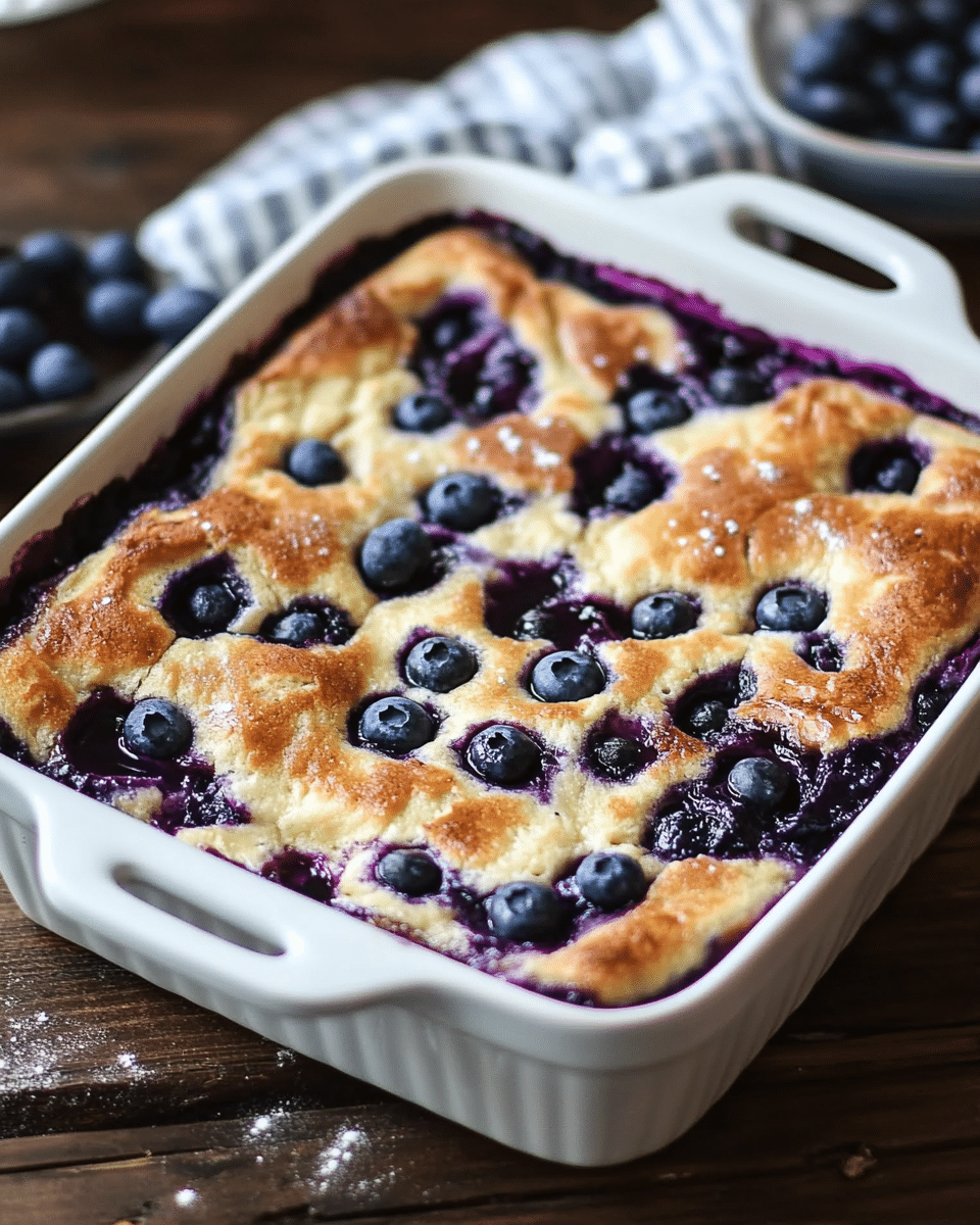 Blueberry Buttermilk Pancake Casserole