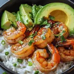Spicy Shrimp and Avocado Rice Bowl