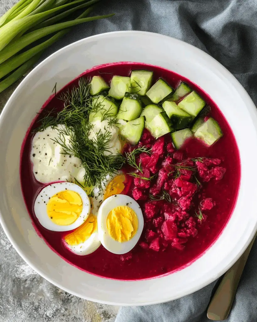 Lithuanian Cold Beet Soup
