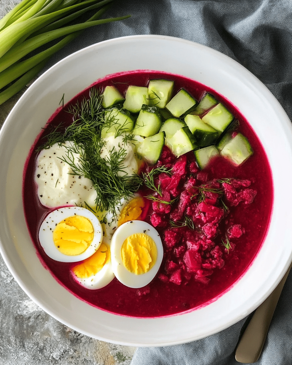 Lithuanian Cold Beet Soup