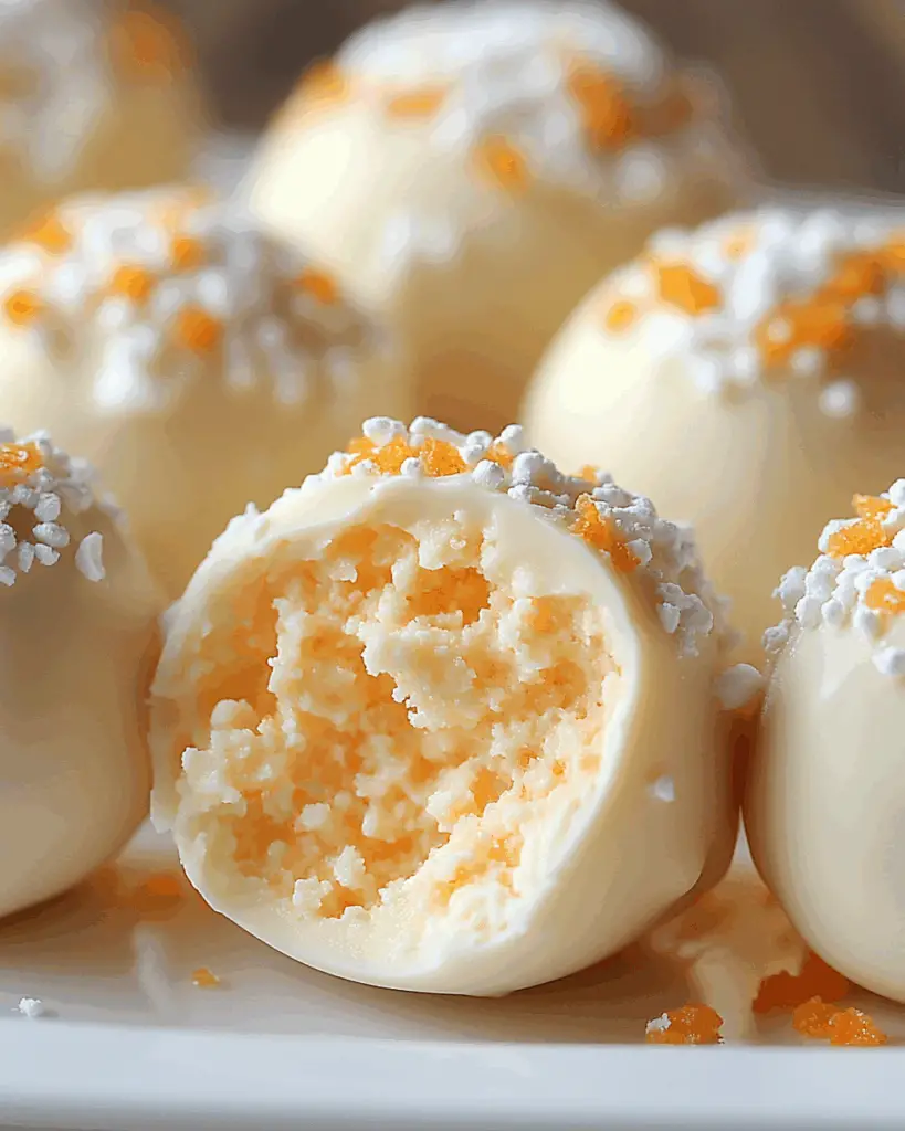 No-Bake Orange Creamsicle Truffles