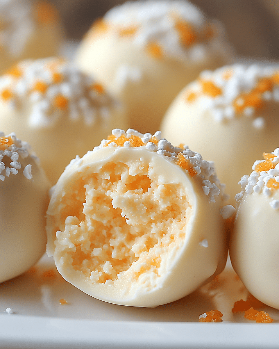 No-Bake Orange Creamsicle Truffles