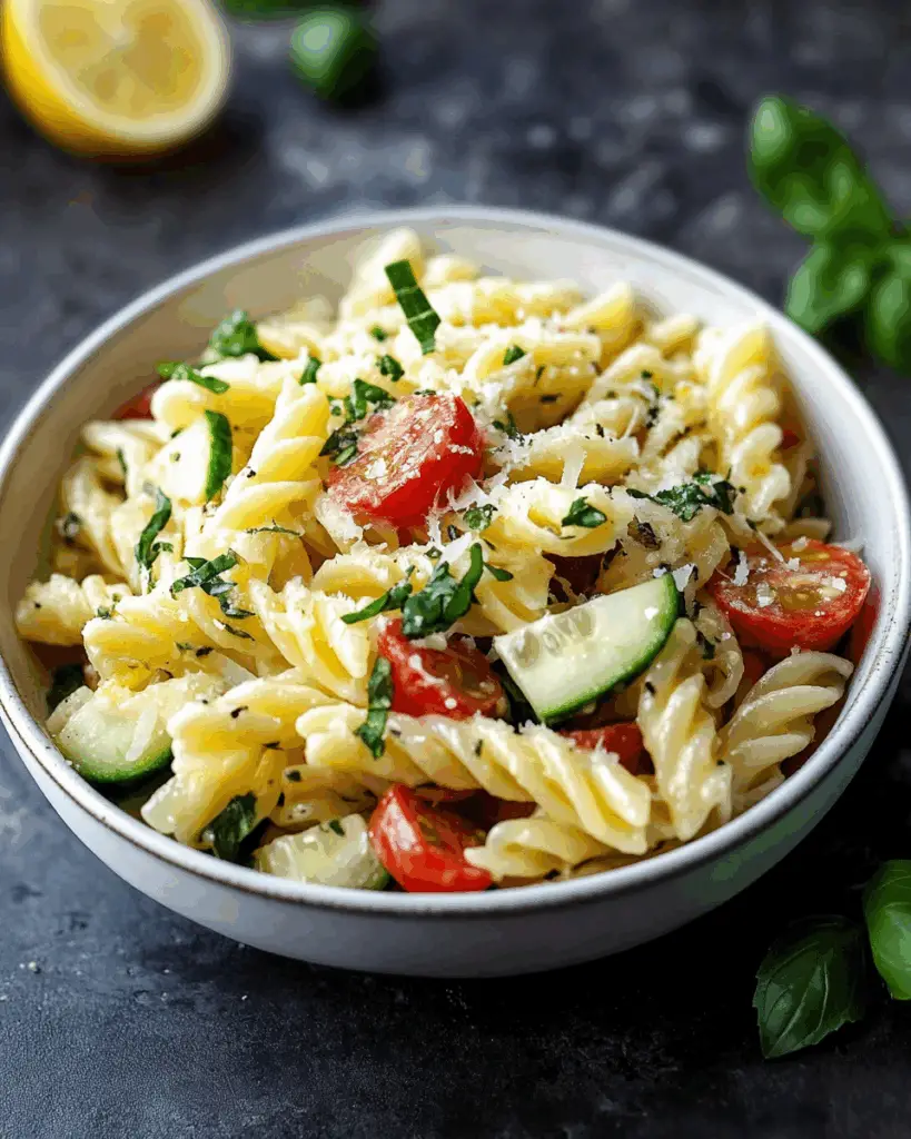 Lemon Basil Pasta Salad