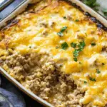 Cheesy Ground Beef and Rice Casserole