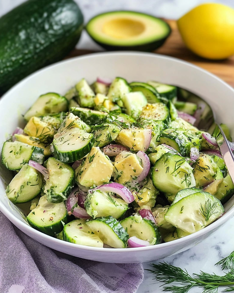 Cucumber Avocado Salad