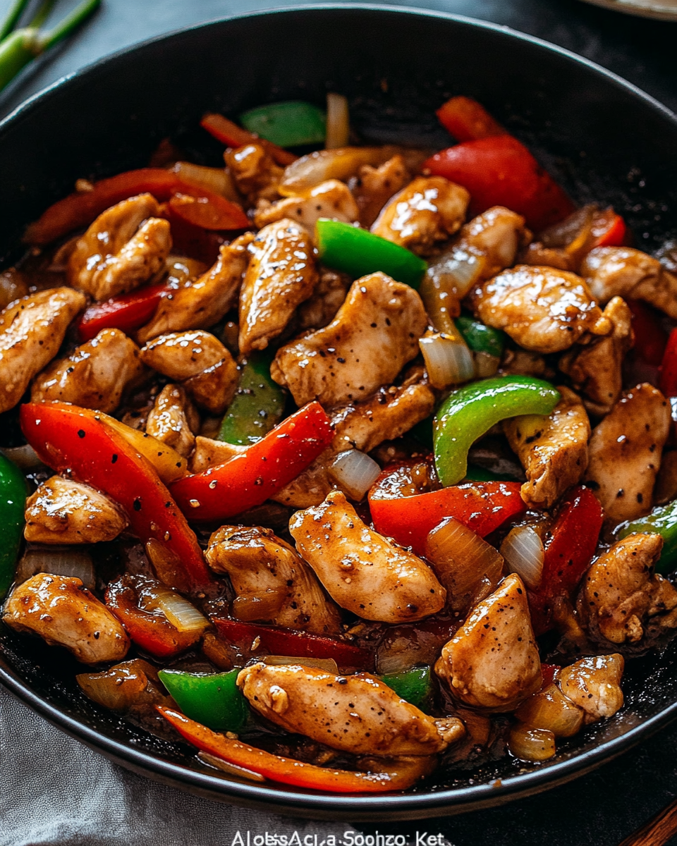 Black Pepper Chicken Stir-Fry