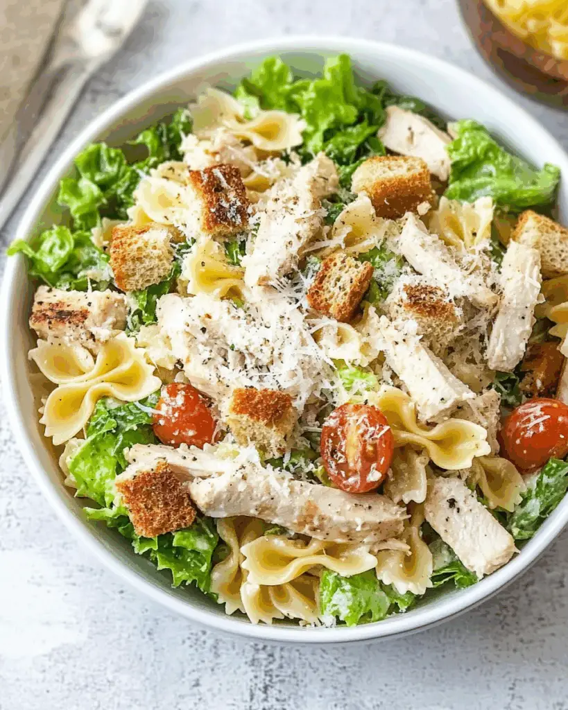 Chicken Caesar Pasta Salad