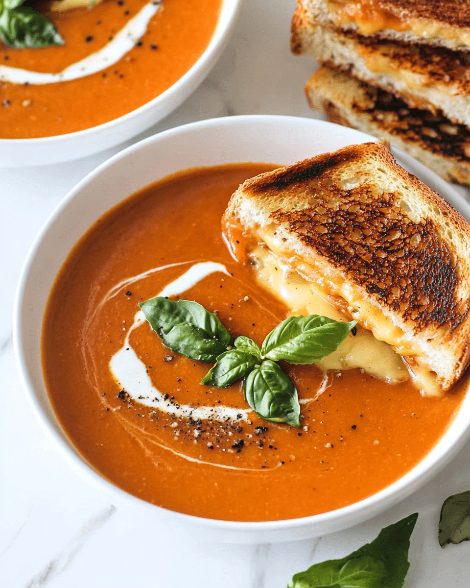 Roasted Tomato Soup and Grilled Cheese