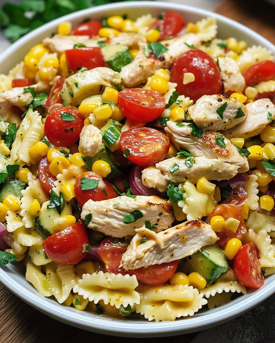 Chicken Corn Pasta Salad