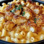 Creamy Honey Pepper Chicken Mac and Cheese