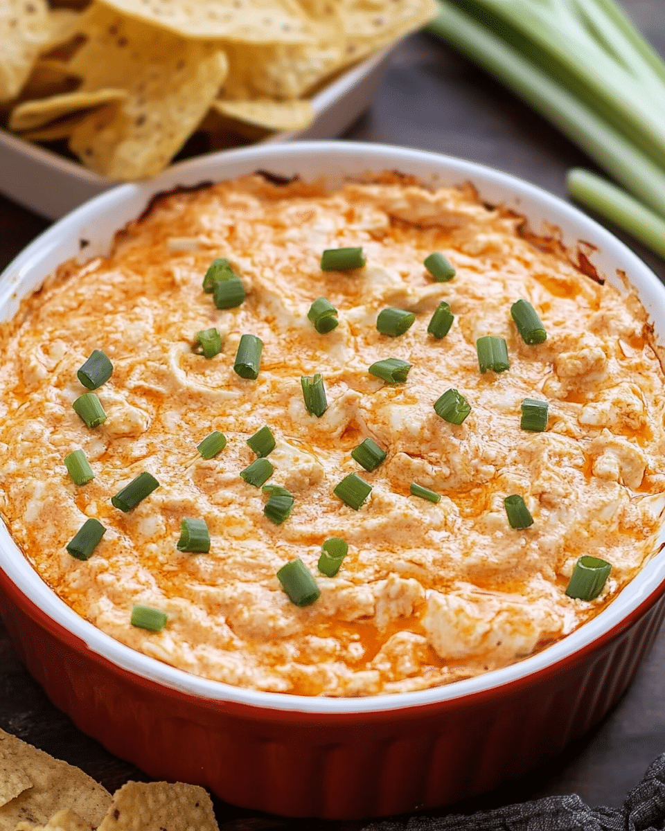 Spicy Sriracha Buffalo Chicken Dip