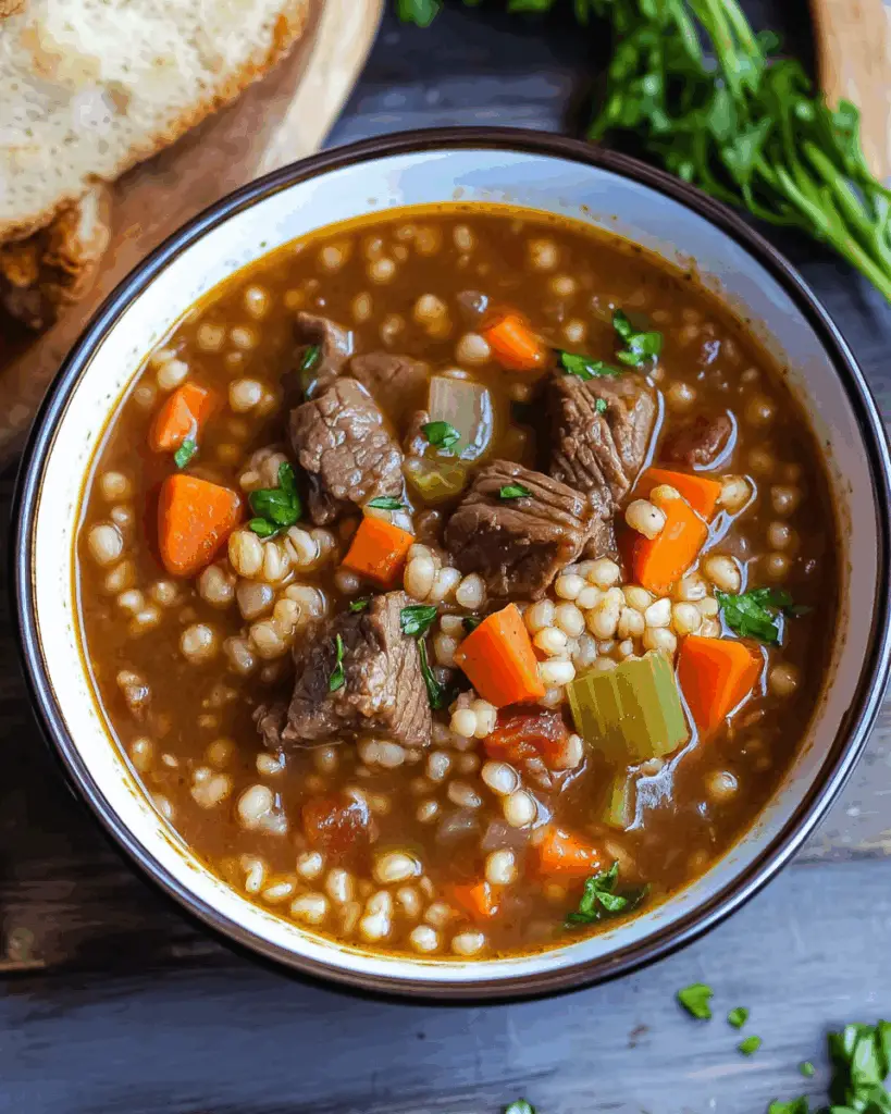 Hearty Beef Barley Soup