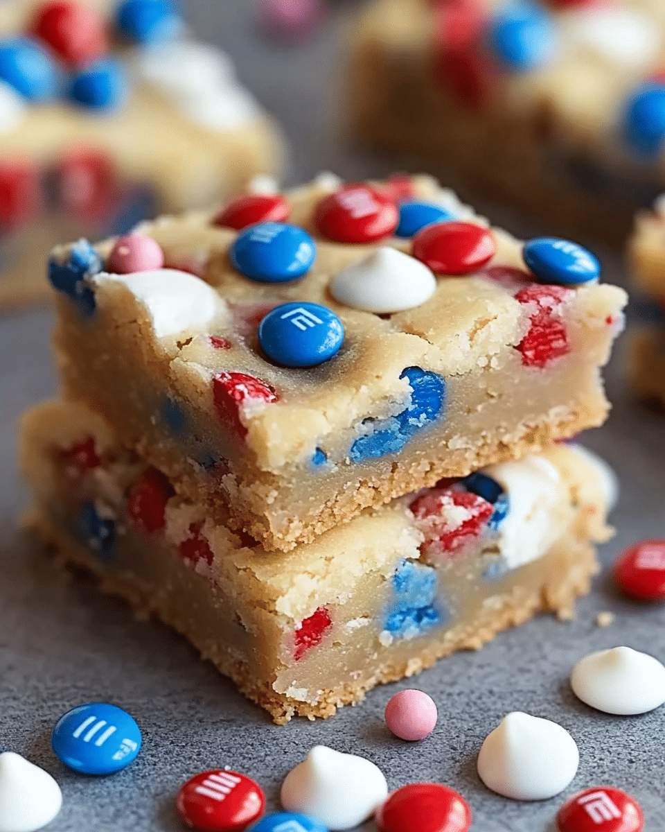 4th of July Cake Mix Cookie Bars
