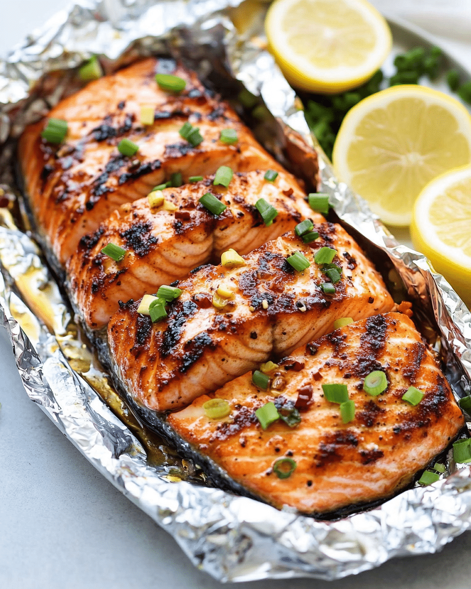Grilled Soy Brown Sugar Salmon