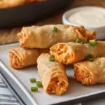 Buffalo Chicken Dip Egg Rolls