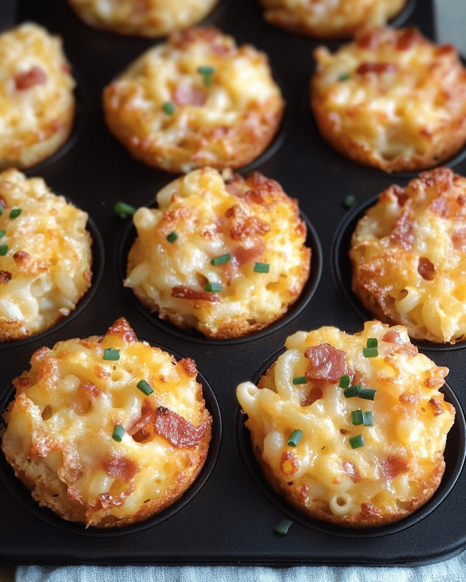 Bacon and Cheese Macaroni Muffins