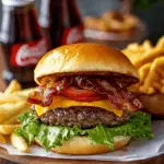 Bacon Cheeseburgers with Coca-Cola Caramelized Onions