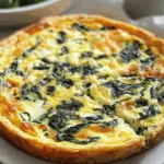 Cottage Cheese Spinach Crustless Quiche