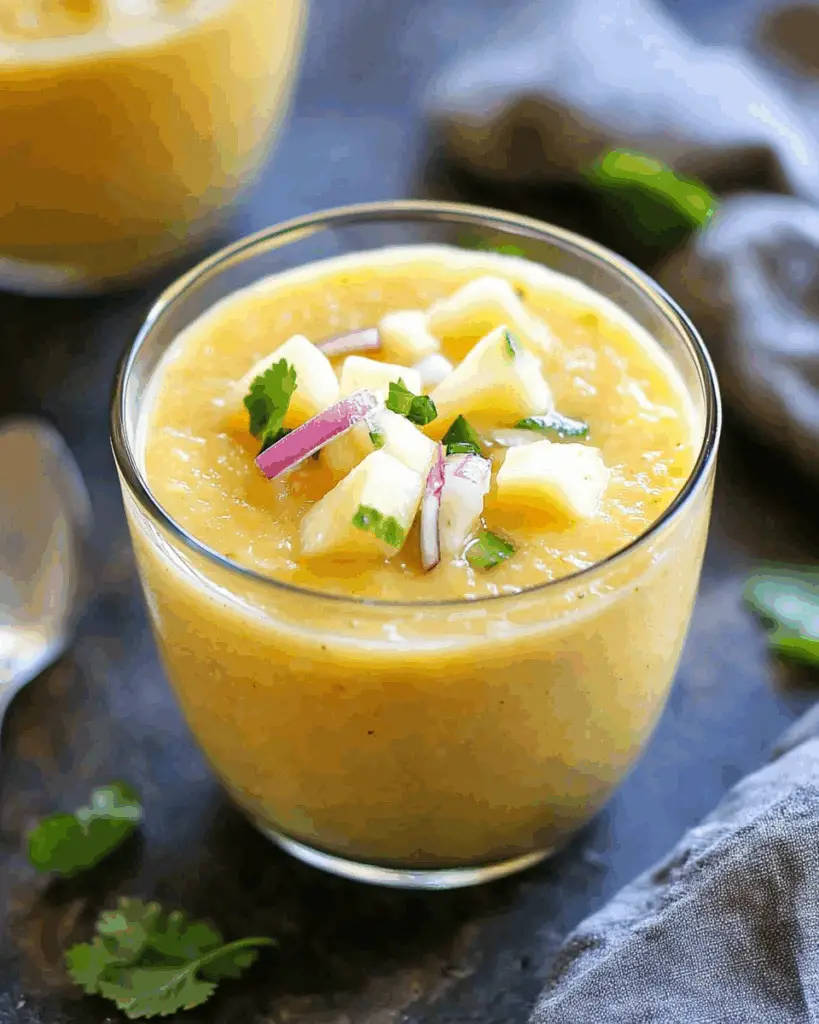 Chilled Pineapple Gazpacho