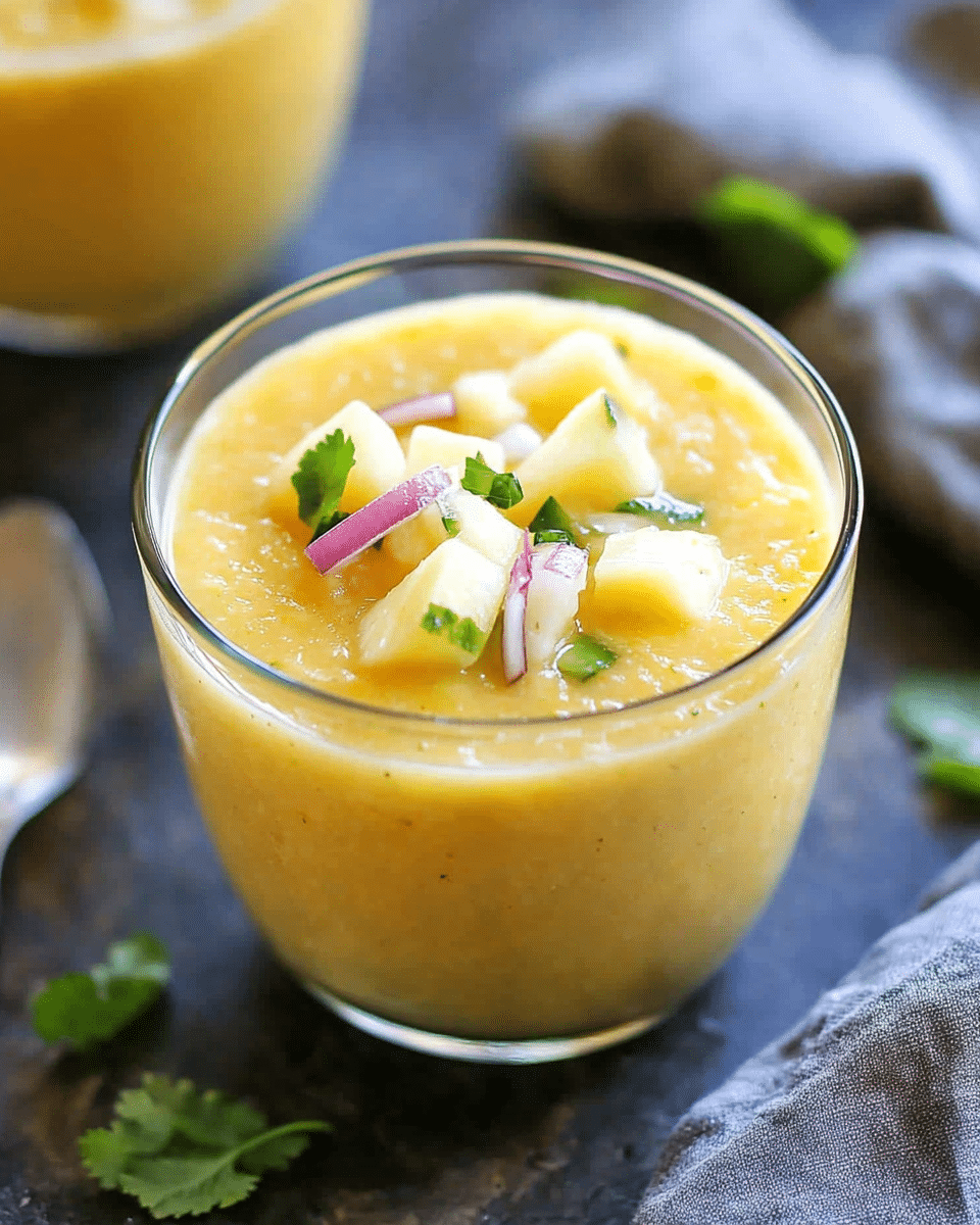 Chilled Pineapple Gazpacho