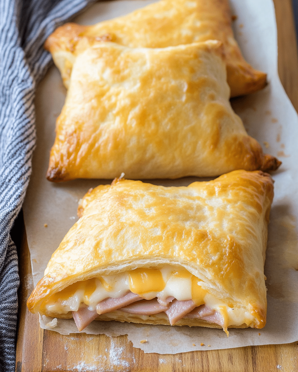 Homemade Ham and Cheese Hot Pockets
