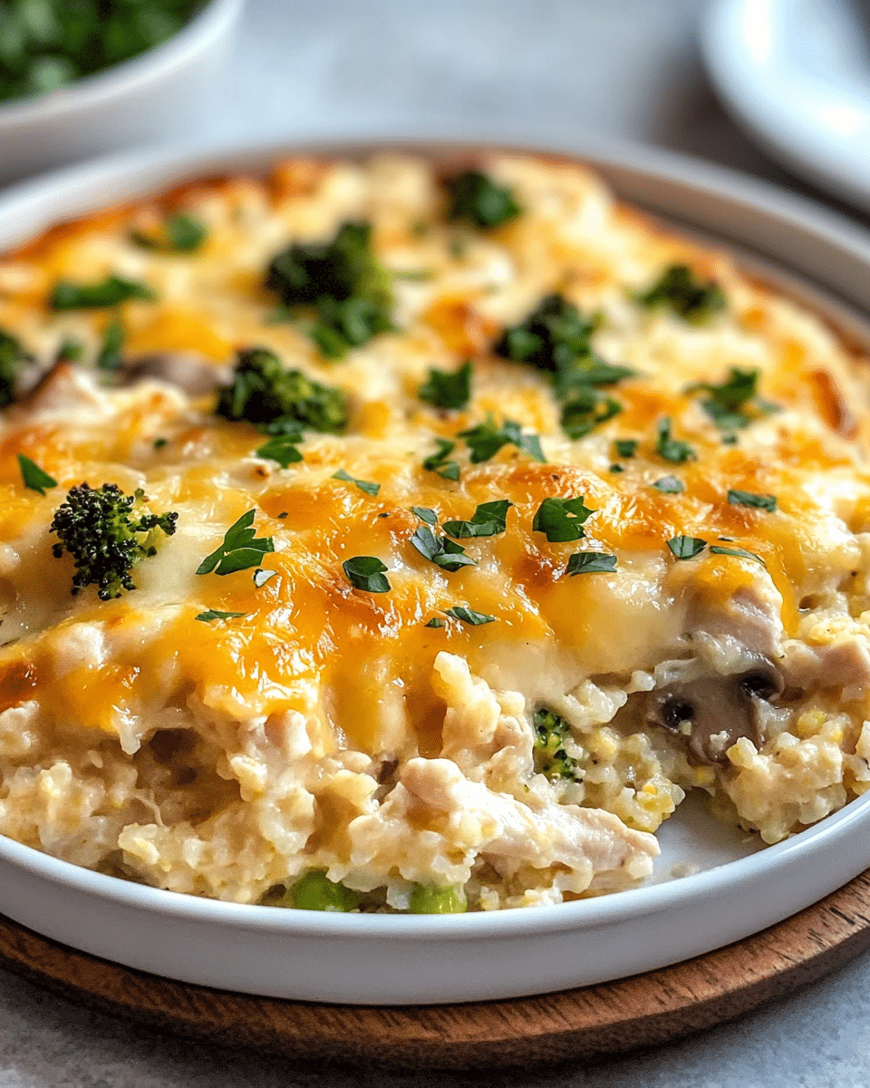 Chicken Cauliflower Rice Casserole