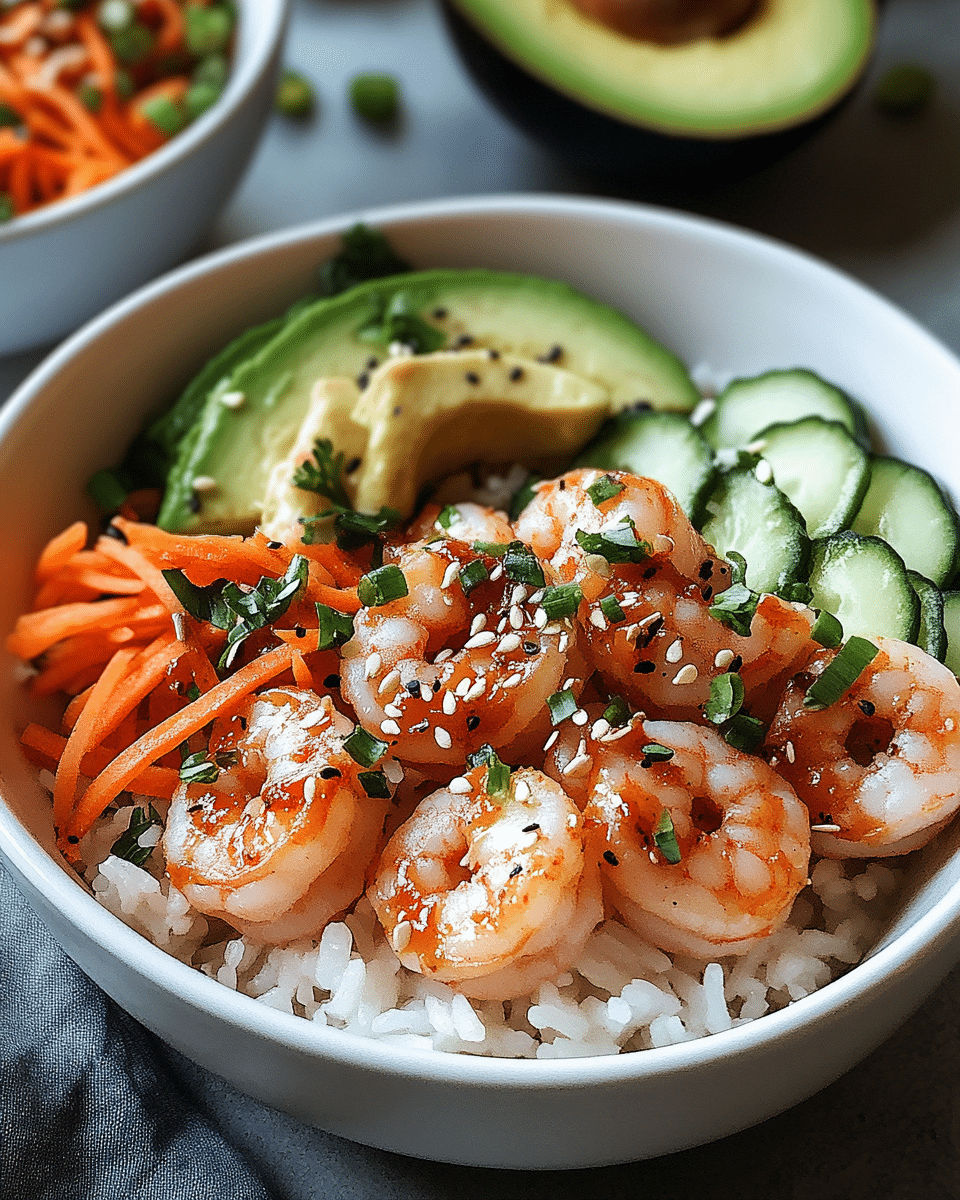 Shrimp Rice Bowls with Spicy Mayo